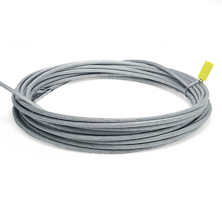 Lifting Towing Wire Cable 19X7 6mm 8mm Galvanized Steel Wire Rope