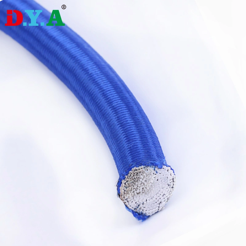 Customization Color Width 10mm Heavy Duty Bungee Cord Roll Elastic Latex Polyester Bungee Cord for Trampoline