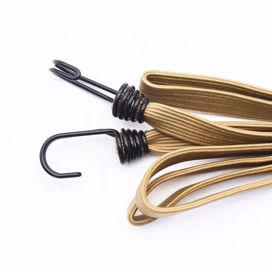 Corda elastica da 6 pollici con sfera nera per carichi pesanti, lunghezza personalizzata, 4 mm x 70 mm, con sfera per tenda