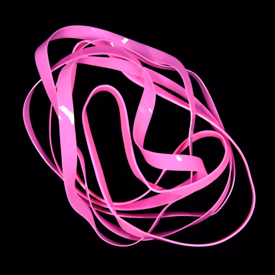 Fasce elastiche per capelli rosa rosso, elastico, elastici per capelli in gomma naturale