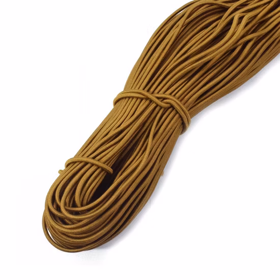 Corde rotonde in nylon morbido in gomma bianca nera personalizzata da 2,5 mm 3 mm 4 mm 5 mm 6 mm 7 mm 8 mm